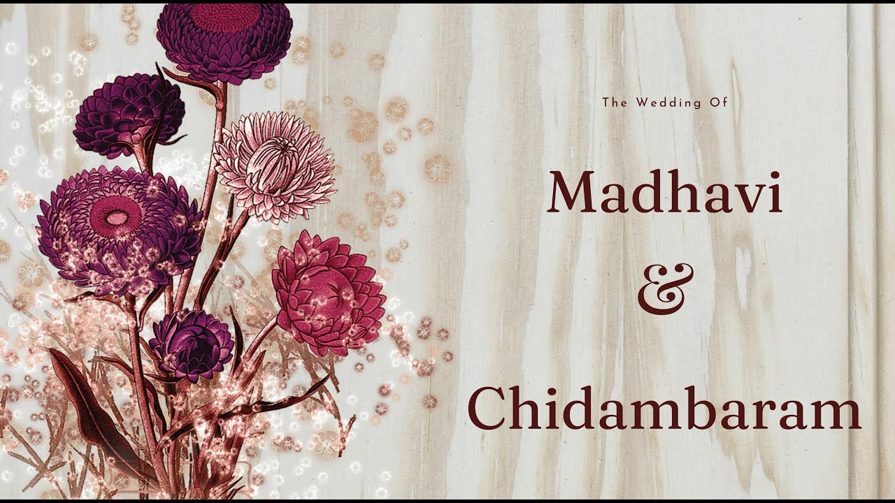 Madhavi & Chidambaram || Reception ||