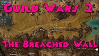 Guild Wars 2 - The Breached Wall (hero point, vista and jumping puzzle)