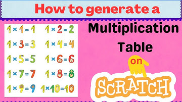 Create Multiplication Table using Scratch |#Scratch Tutorial