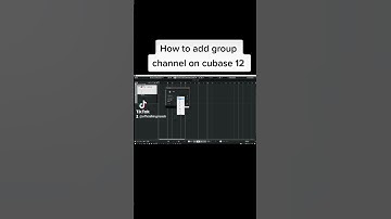 How to add group channel on cubase 12 #producer #music #cubase