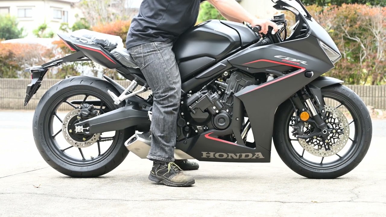CBR650R Eクラッチ 足つき確認 ローダウン”LTD1 5” 身長165㎝ 体重70