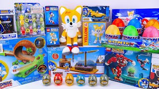 Sonic The Hedgehog Toys Unboxing | Tails, Sonic Lego, Sonic Eggs, Flying Battery Zone Set | ASMR