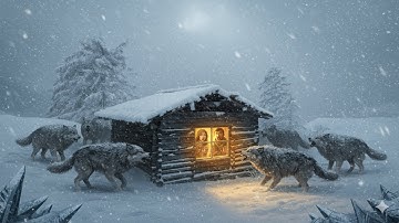 Trapped in a Deadly Snowstorm -45F Snowstorm and wolves, I
