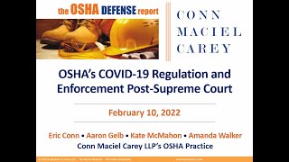 OSHA's COVID-19 Regulation and Enforcement Post-Supreme Court