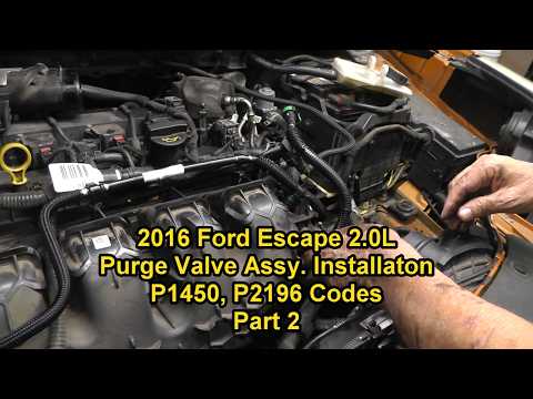Ford Escape 2.0L, Purge Valve Assembly Installation, P1450, P2196 Codes, Part 2