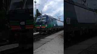 Vectron indul tehervonattal Ferencváros vasútállomásról. #vonat #mozdony #vectron #tehervonat #train