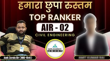 Interaction with our Pendrive Student Amit Rai / AIR - 02 (Civil) in GATE 2022