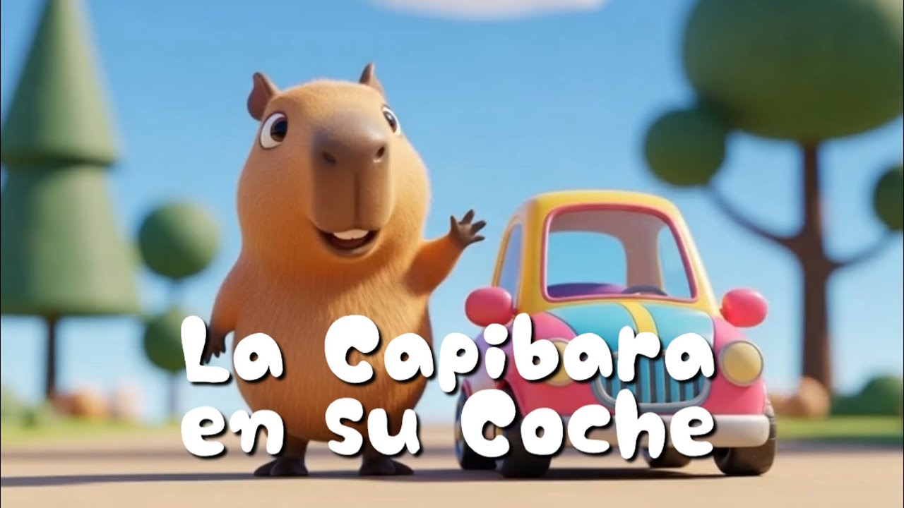La Capibara en su Coche 🎵 | Canción Infantil en Español