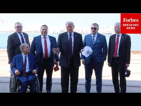 BREAKING NEWS: President Trump Speaks With Reporters Ahead Of Texas Rally