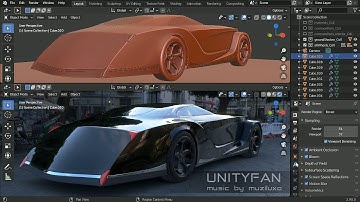 #410 concept car quick modeling - vehicle 037 - 01 - 4x timelapse
