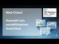 SAP Business One | Web Client | Basics 05 - DE - Auswahl von vordefinierten Ansichten
