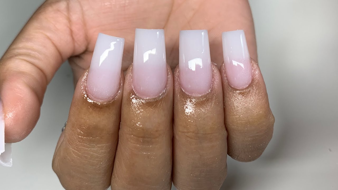 White and Gold Geometric Acrylic Nails - wide 8