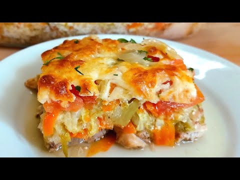 Капустная запеканка с курицей! Обалденно вкусное диетическое блюдо! Просто и бюджетно!
