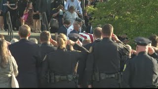 Fallen Cayce Officer Drew Barr laid to rest on Thursday