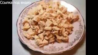 Салаты, Салат из курицы с сыром и сухариками Салаты, Салат из курицы с сыром и сухариками