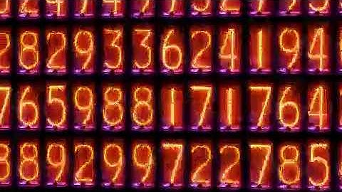 Pan Across Counting Numbers Animation Motion Background Stock Video Footage Free For Editing