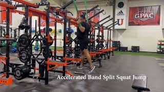 Accelerated Band Split Squat Jump
