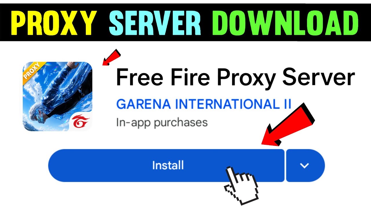 HOW TO DOWNLOAD PROXY SERVER IN FREE FIRE, HOW TO USE PROXY SERVER IN ...