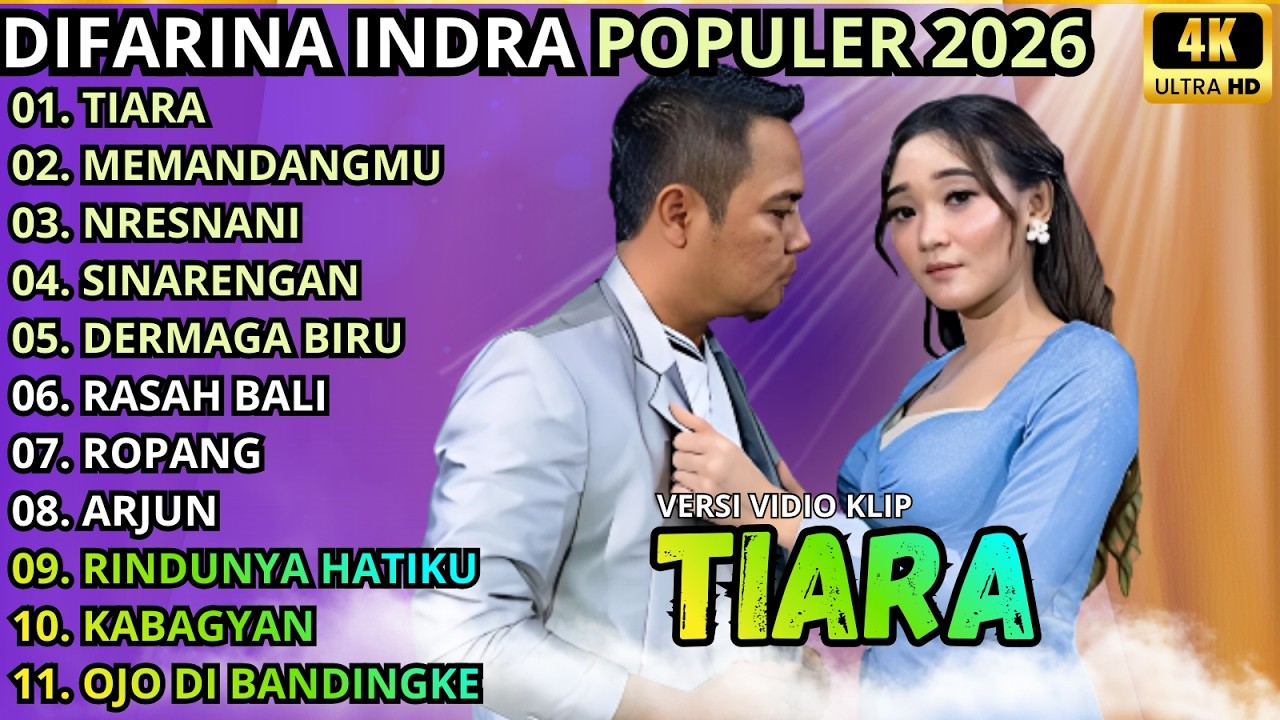 TIARA - MEMANDANGMU - NRESNANI || DIFARINA INDRA FULL ALBUM - OM ADELLA TERBARU 2026