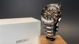 Fresh Into the Shop! Seiko Baby Marine Master SPB240 Rose Gold and Brown -  YouTube