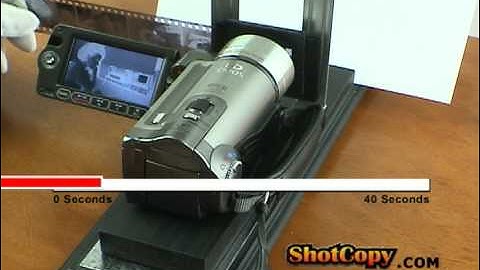 How to Copy Negatives with a Digital Video Camcorder