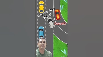 Please Use the Turn Signal⚠️ Correctly When entering the Main Road #tips #car #driving #biginner