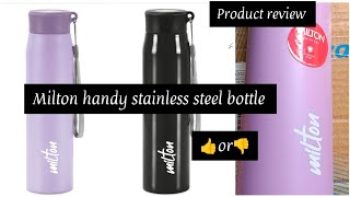 Milton Handy Stainless Bottle review #youtube #trending #vlog #viralvideo #indian #review #reaction