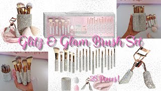 {TIK-TOK VIRAL} GLITZ & GLAM MAKEUP BRUSH SET!! 🤩 | 28-Pieces | 😍