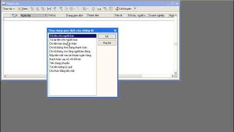 Lập phiếu thu và phiếu chi (part 9)