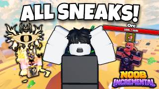 ALL SNEAKS FOR UPDATE 3! | Noob Incremental