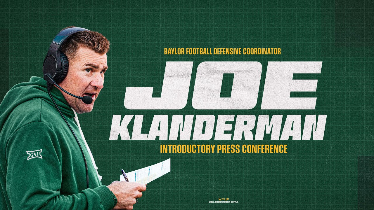 Baylor Football: Joe Klanderman Introductory Press Conference | December 15, 2025