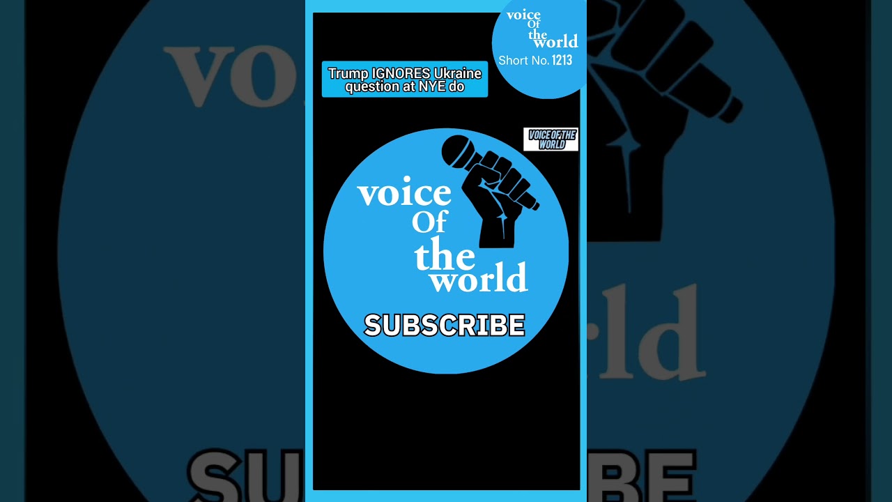 Trump IGNORES Ukraine question at NYE do 