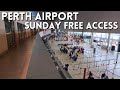 Perth Airport Free Sunday Access Walk  Redcliffe Station, Airport T1 T2 &amp; New Multi-Storey Car Park