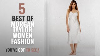 Morgan Taylor Women Fashion 2018 Best Sellers Morgan Taylor Satin Long Nightgown Ivory M