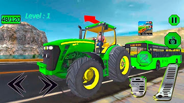 Real Chained Tractor Towing Rescue 2019 - Android Gameplay