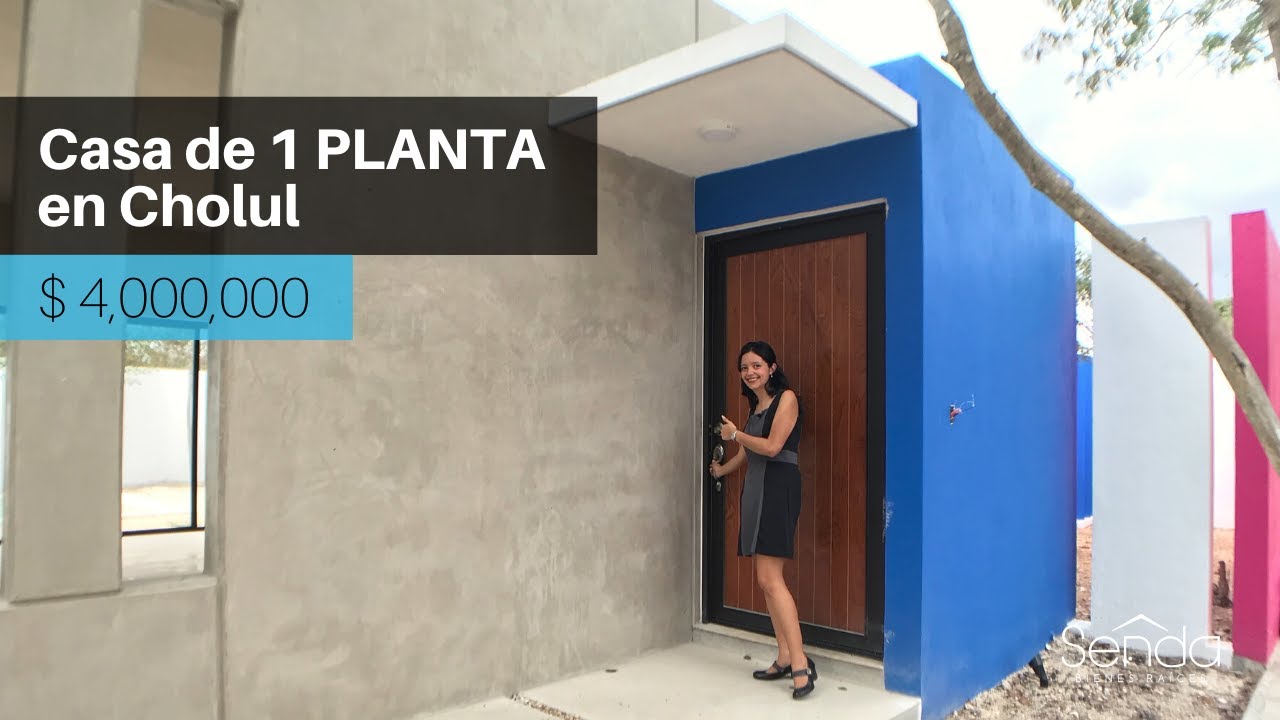 ✔️ Casa en VENTA de 1 PLANTA en Cholul Mérida,Yucatán ? - YouTube