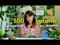 500 abonantoj! Loterio kaj donacoj – Tubaro