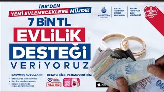 İbbden Yeni Evleneceklere Müjde 7 Bin Tl Evlilik Desteği