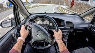 2004 Opel Zafira A [2.2 16V 147HP] | POV Test Drive #1161 Joe Black