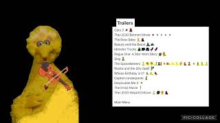 Sesame Street: Monster Day (1998): Turkeyed Edition 2016 DVD Trailers Menu