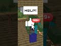 Help the villager - minecraft animation #shorts #minecraft #maizen #animation