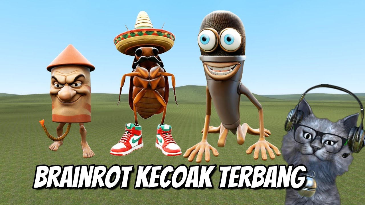 Battle Royale New Brainrot Itali, Ada 67 Dan Kecoak Terbang - Garry's Mod Indonesia