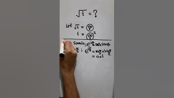 sqrt(i) in 1 minute!!!!!!!! fast mathematics.