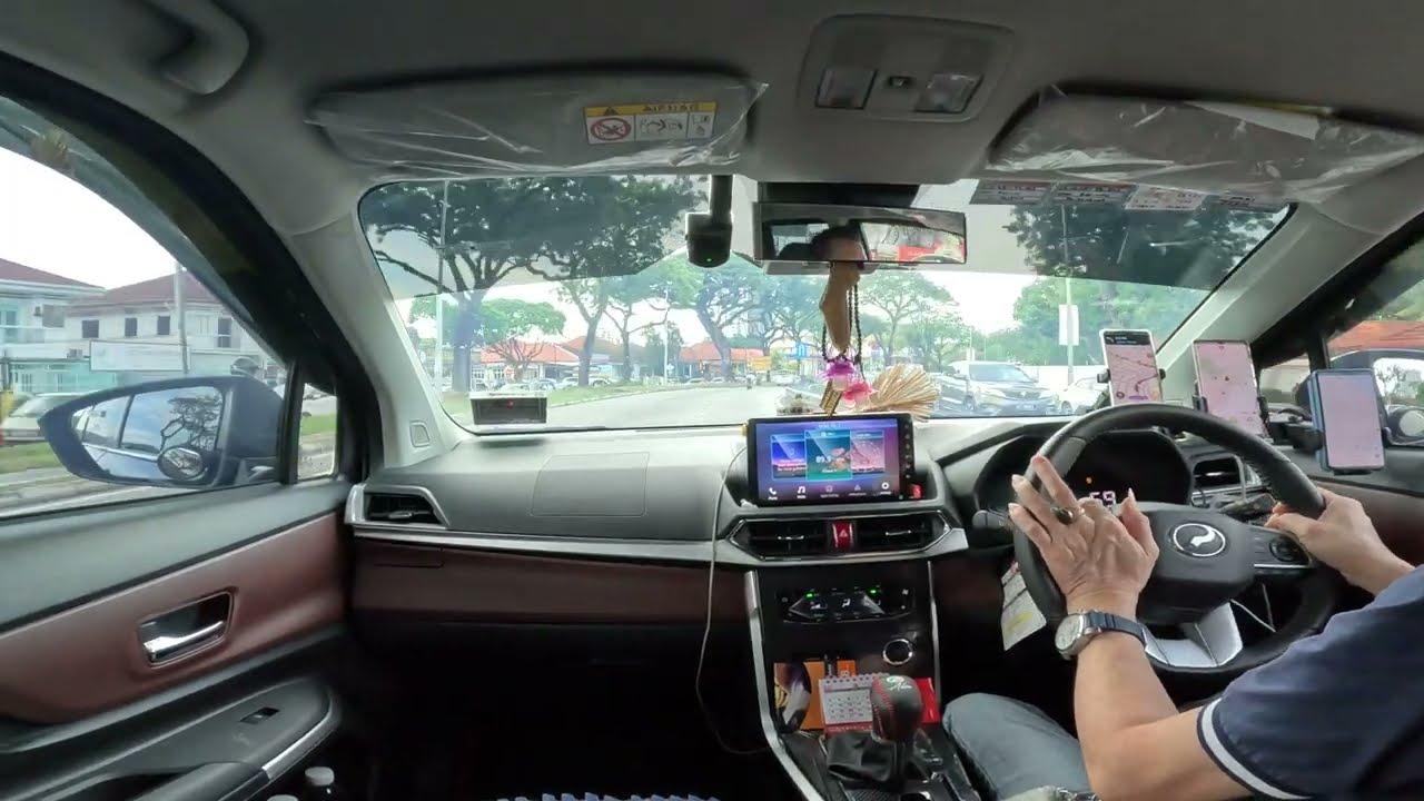 Driving on the P12 Jalan Air Itam Penang