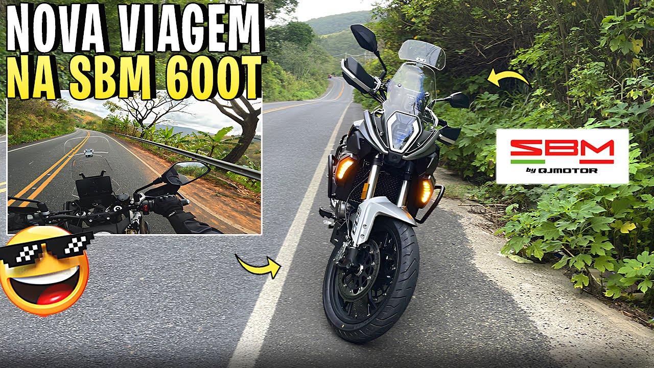🔥SBM 600T NA ESTRADA! VIAGEM DE MOTO DE BANANEIRAS ATÉ NATAL!