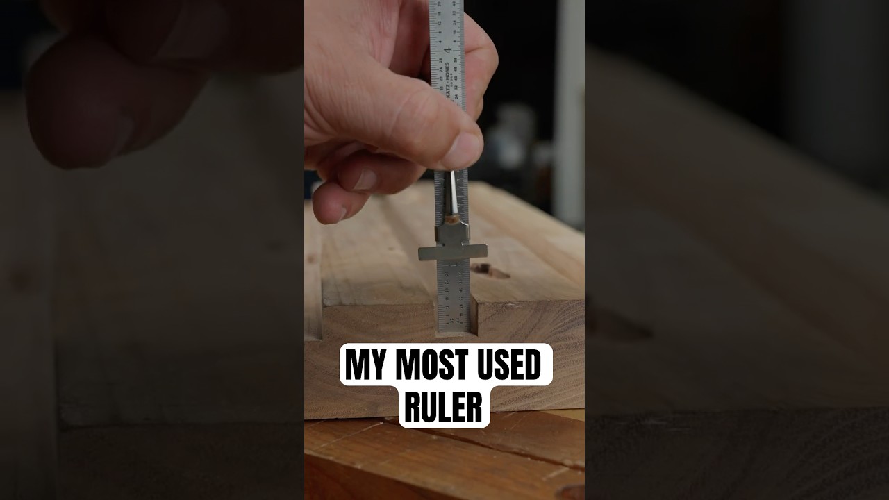 Pocket Ruler With a Secret #woodworking #shorts