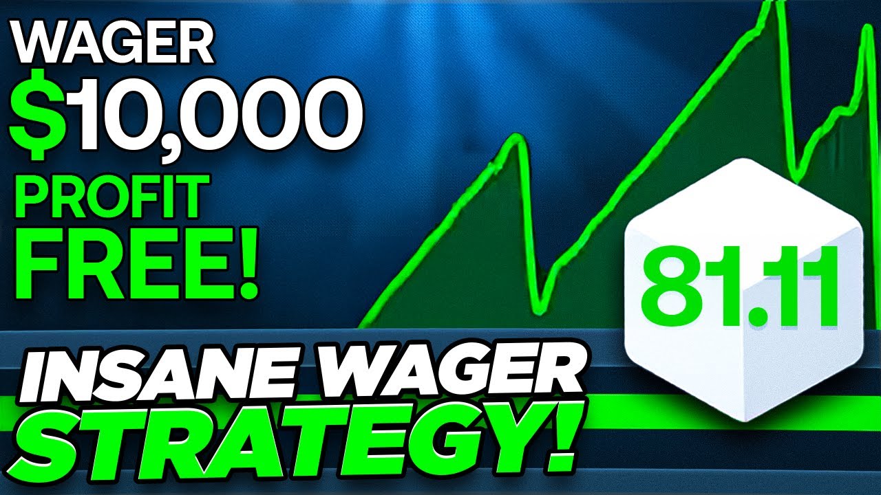 How I Wagered 10,000$ On Stake For FREE! (Using Strategies!)