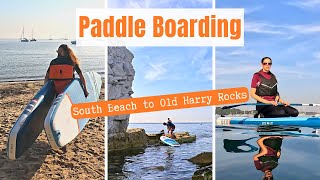 Paddle Boarding from South Beach (Studland Bay) to Old Harry Rocks (Dorset, England)