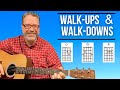 Transform your sound easy guitar walk ups  walk downs key of d