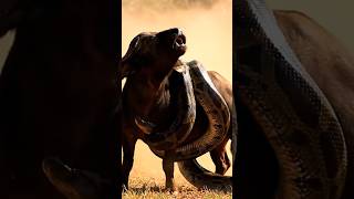 Celebrity Big Python Attacked Wild Buffalo Wealth